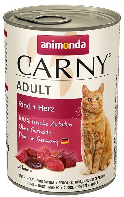 ANIMONDA konzerva CARNY Adult - hovězí, srdce 400g
