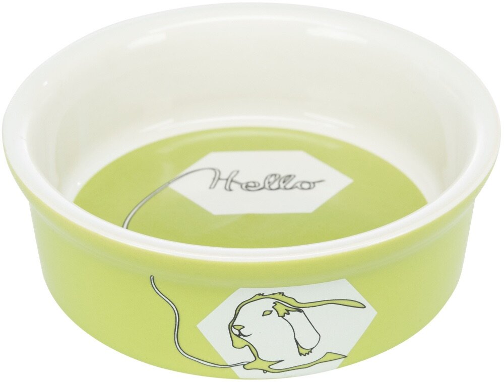 Keramická miska pro králíky HELLO COMIC, 240 ml/ø 11cm