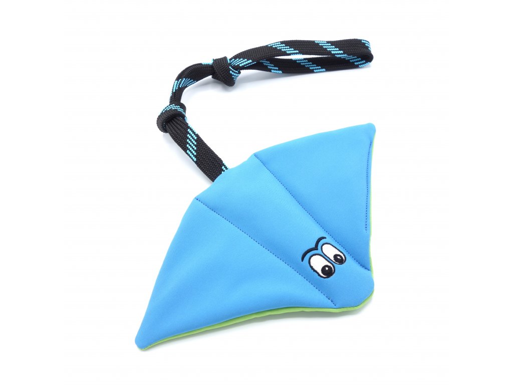 Pískací Potvůrky Odolný softshellový Rejnok - modrá/zelená