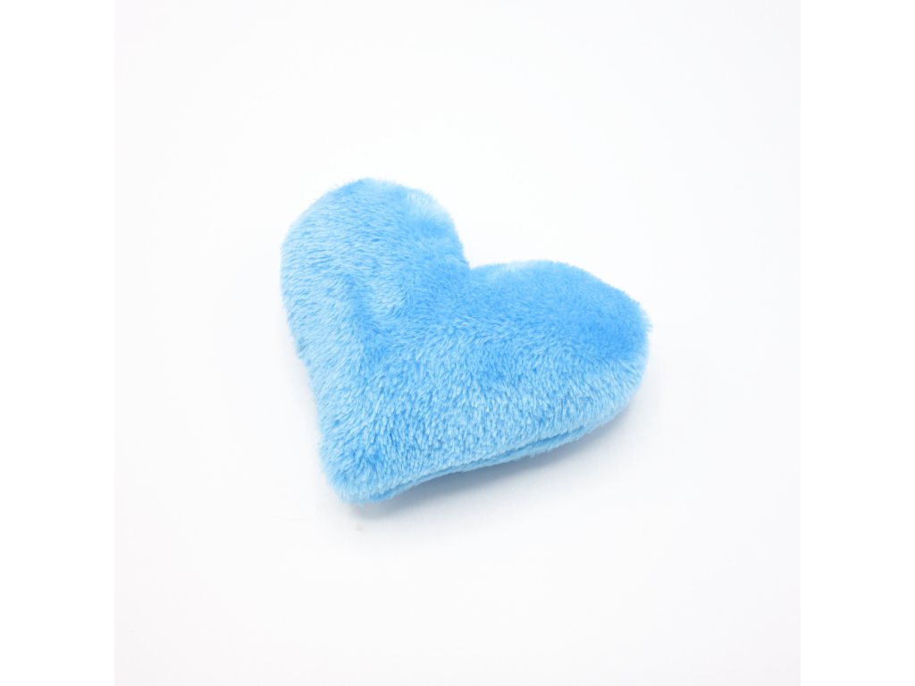 Pískací Potvůrky – srdíčko s šantou kočičí - modré