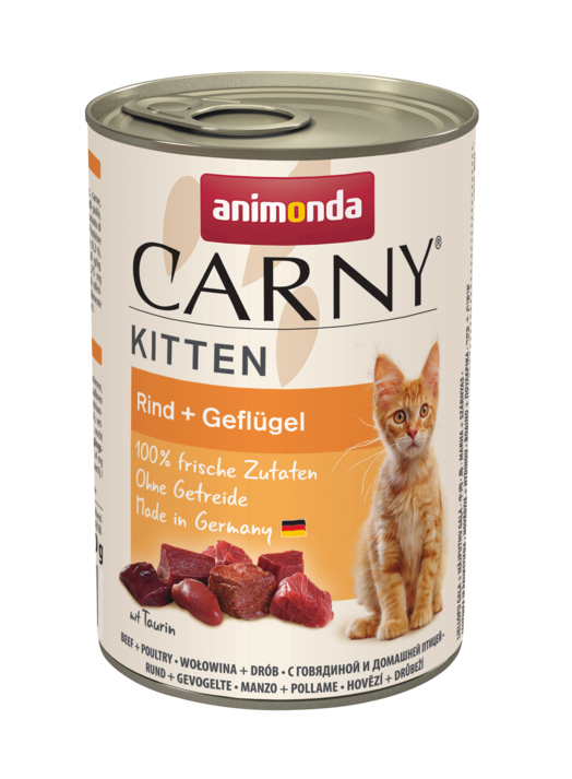 ANIMONDA konzerva CARNY Kitten - hovězí + drůbež 400g