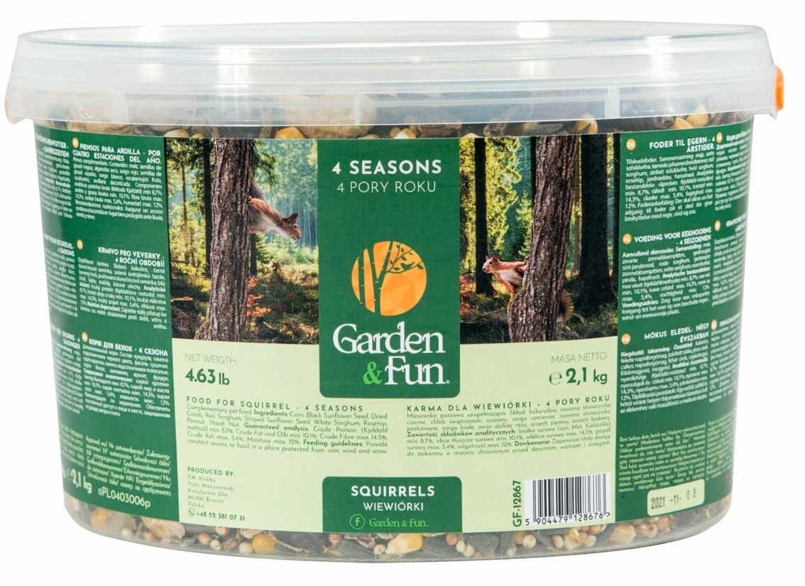 GARDEN FUN krmivo pro veverky 3 L/2,1 kg