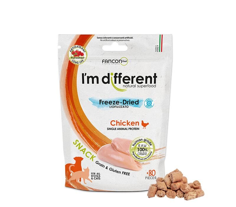 I´M DIFFERRENT SNACK kuře - mrazem sušený pamlsek, 40g