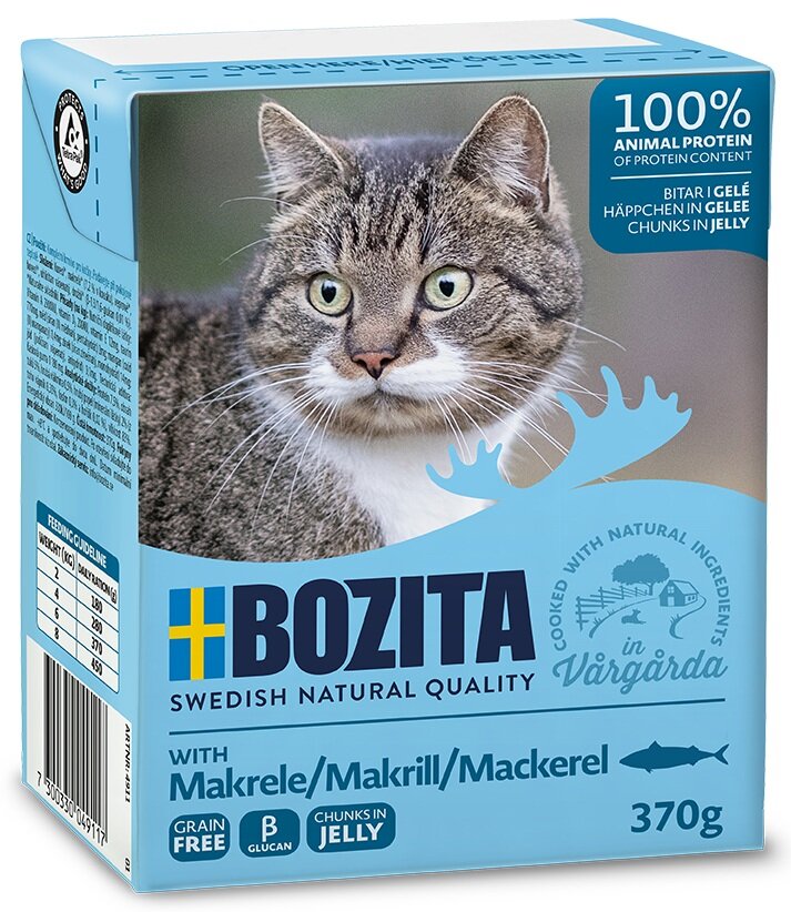 BOZITA kousky v rosolu s makrelou 370g