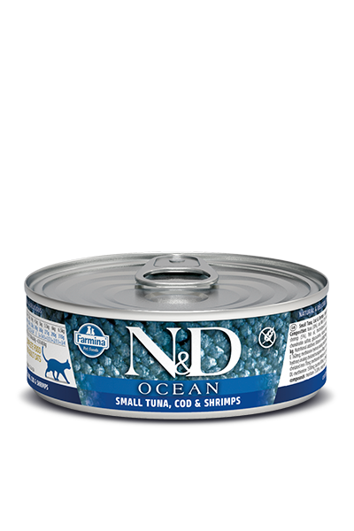 N&D CAT OCEAN Adult Tuna & Squid & Shrimps 80g
