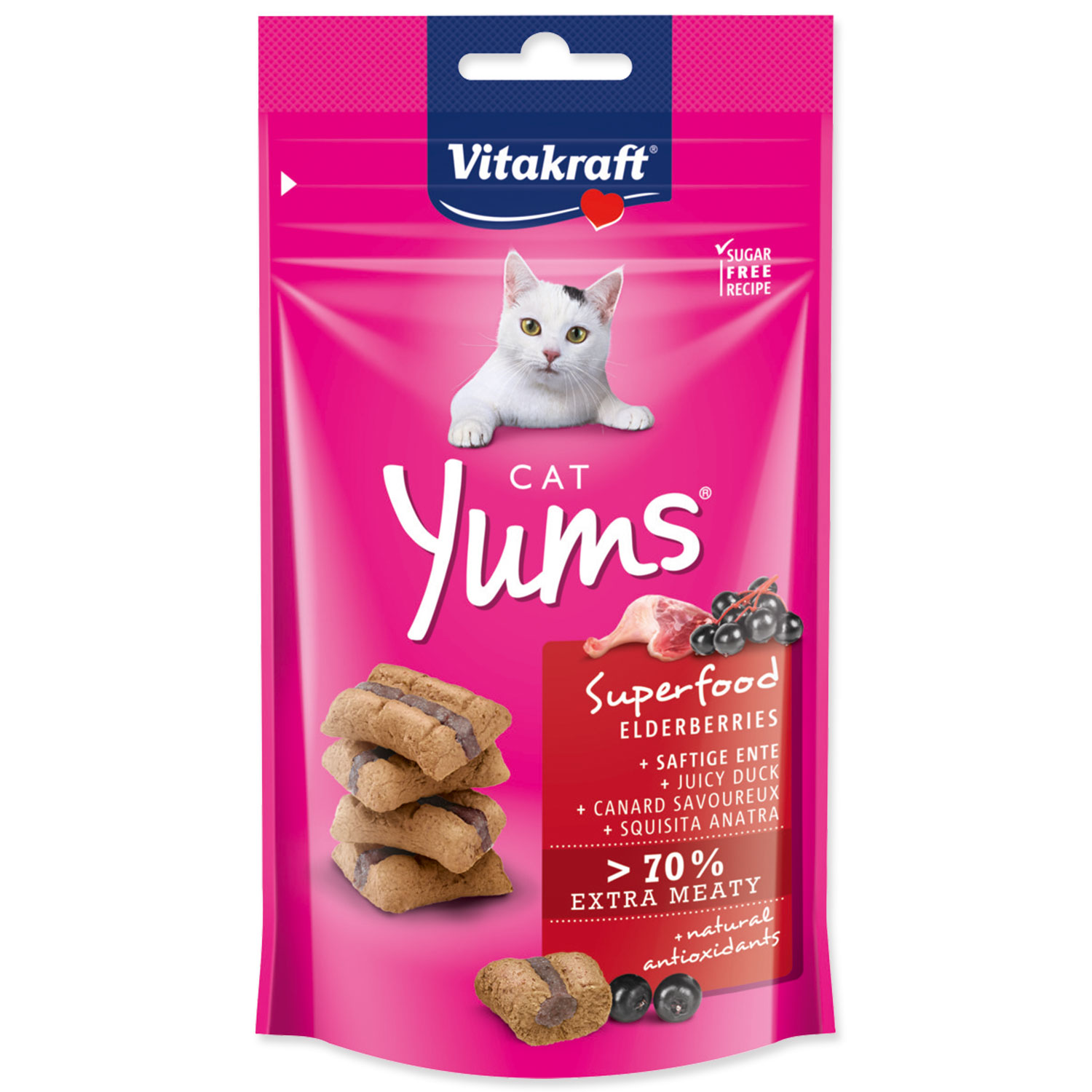 VITAKRAFT Cat Yums Superfood bezinky 40g