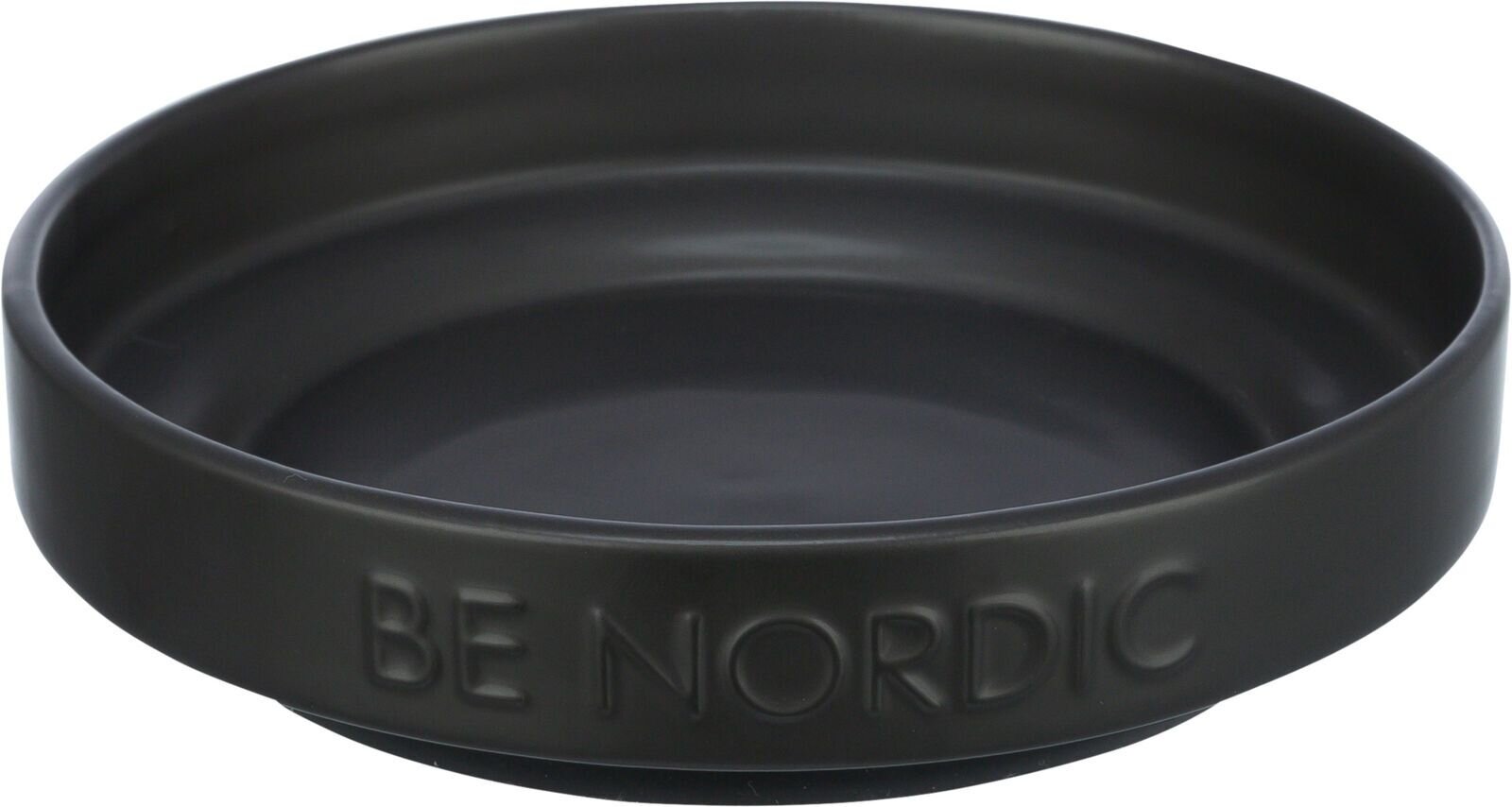 BE NORDIC keramická miska plytká, 0.3l / 16 cm, černá