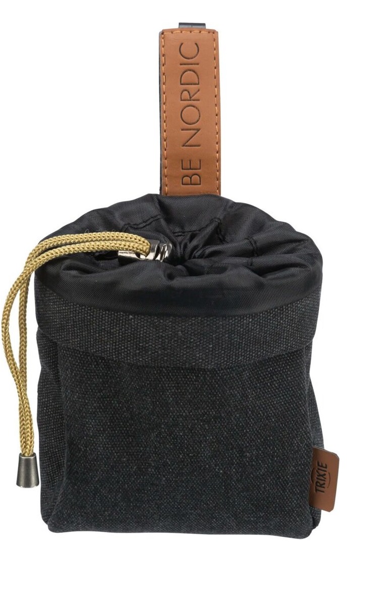 BE NORDIC pamlskovník/zásobník na sáčky na trus, 10 x14 cm, černá