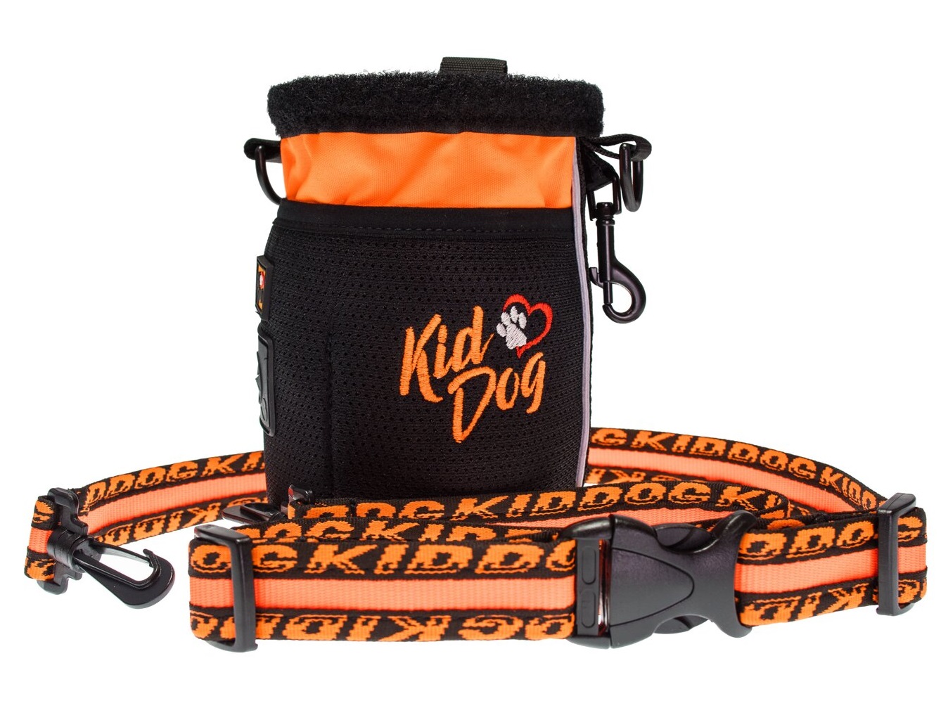 Multifunkční pamlskovník KIDDOG 3 v 1, neonově oranžová