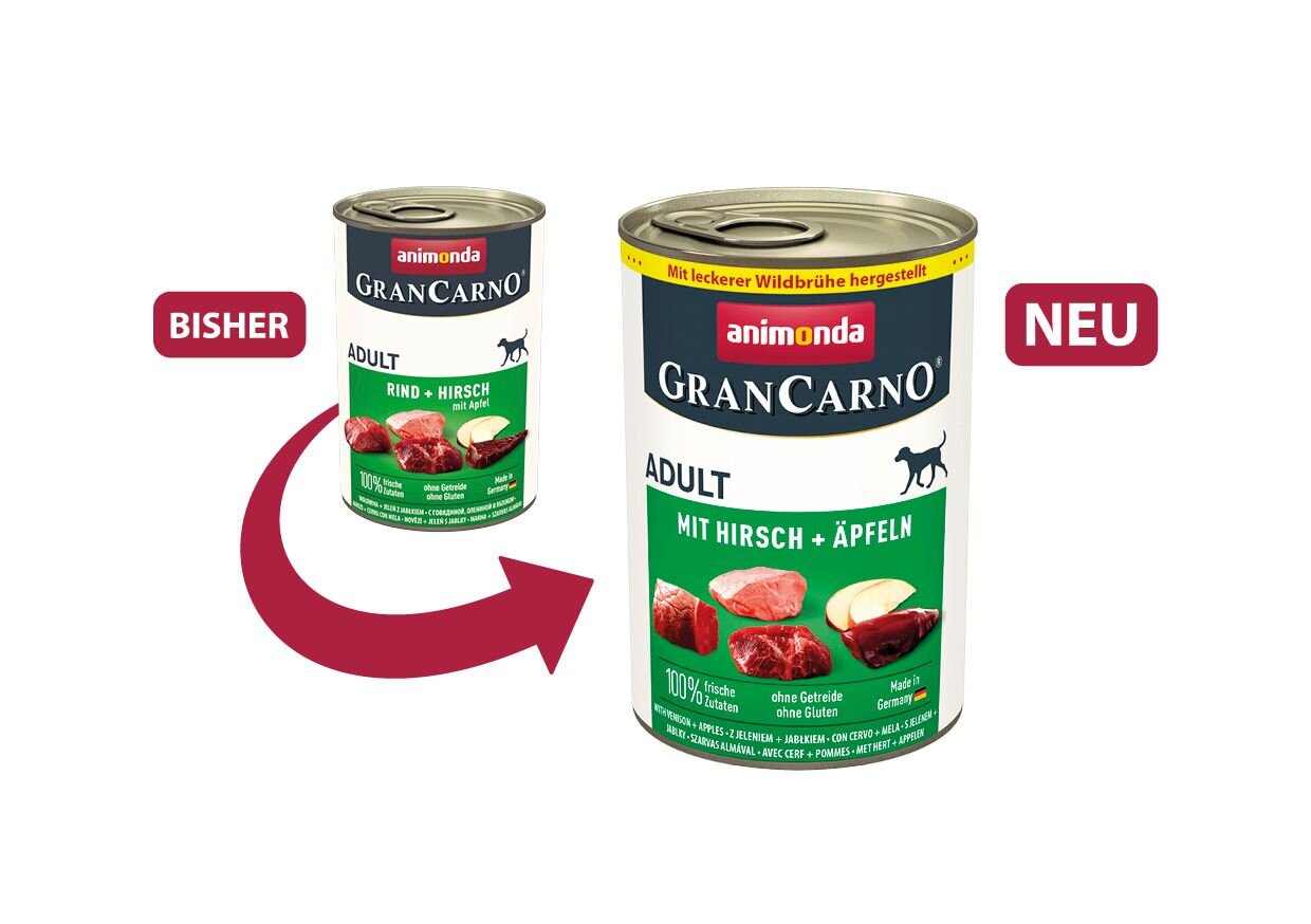 GRANCARNO Adult - s jelením masem a jablky 400 g