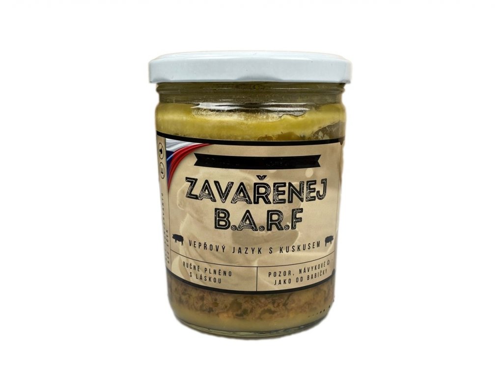 Zavařenej B.A.R.F. - Vepřový jazyk s kuskusem 375g