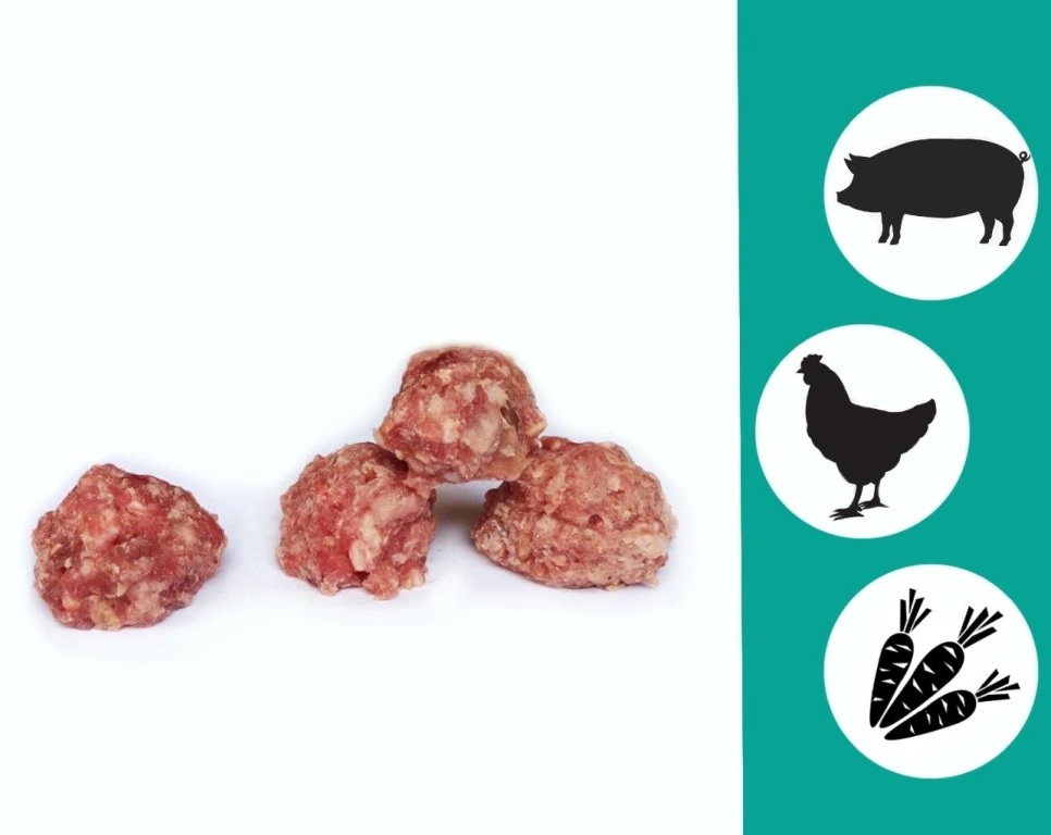 B.A.R.F. HOTOVKA – VEPŘ A KUŘE SE ZELENINOU 1kg