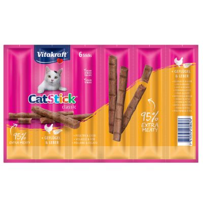 Vitakraft Cat Stick Classic drůbež a a játra 36g