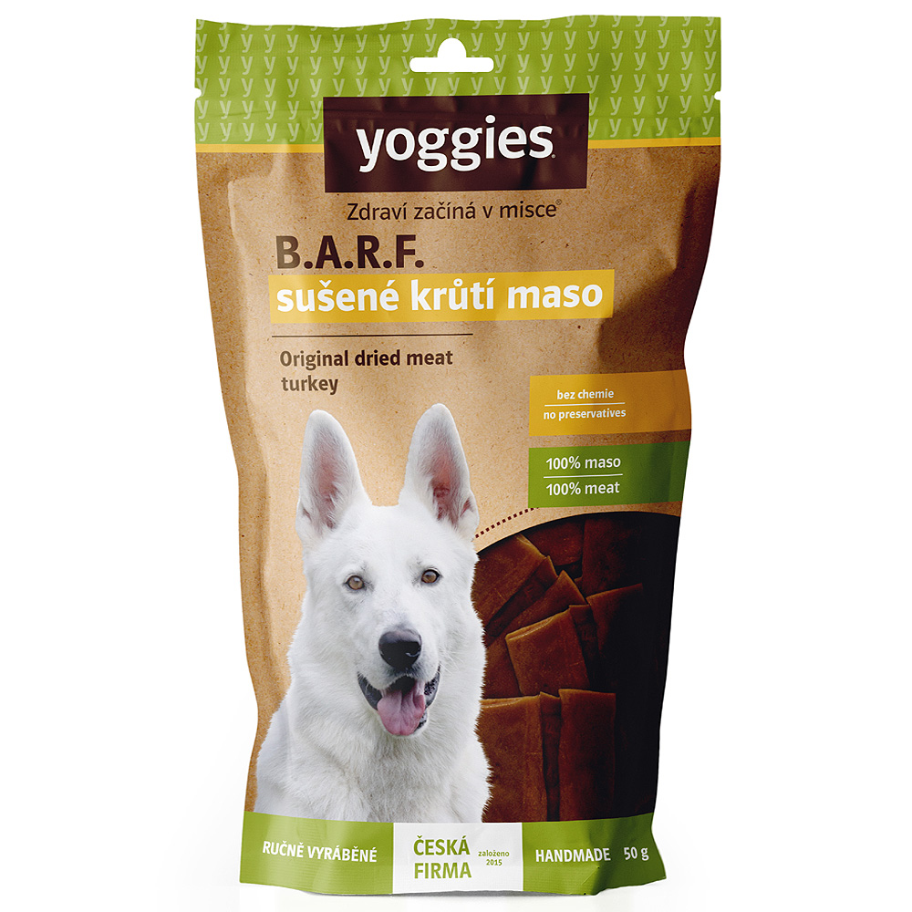 Sušené krůtí maso pro psy Yoggies 45g