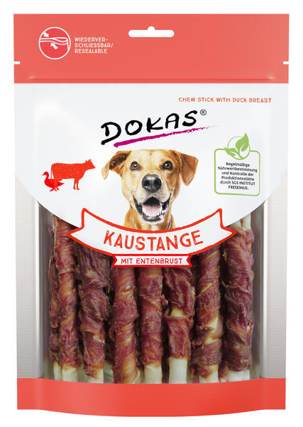 Dokas - Tyčinky z hovězí k. obalené kachním 200 g