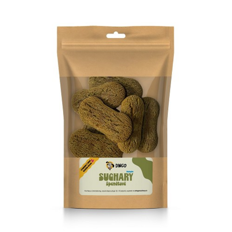DINGO suchary se špenátem bezlepkové 250g