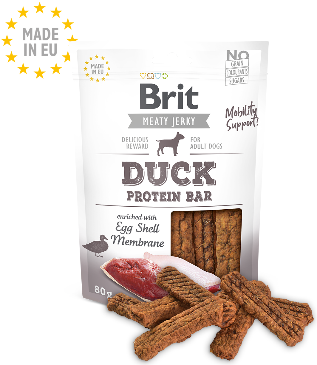 Brit Jerky Duck Protein Bar 80g