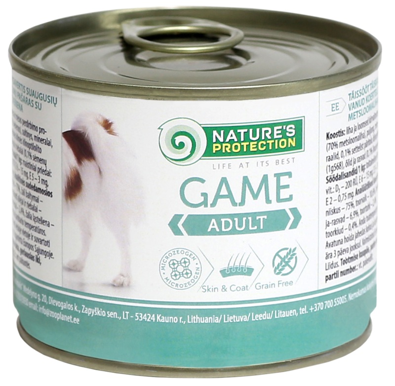 Nature's Protection Dog konz.Adult zvěřina 200 g