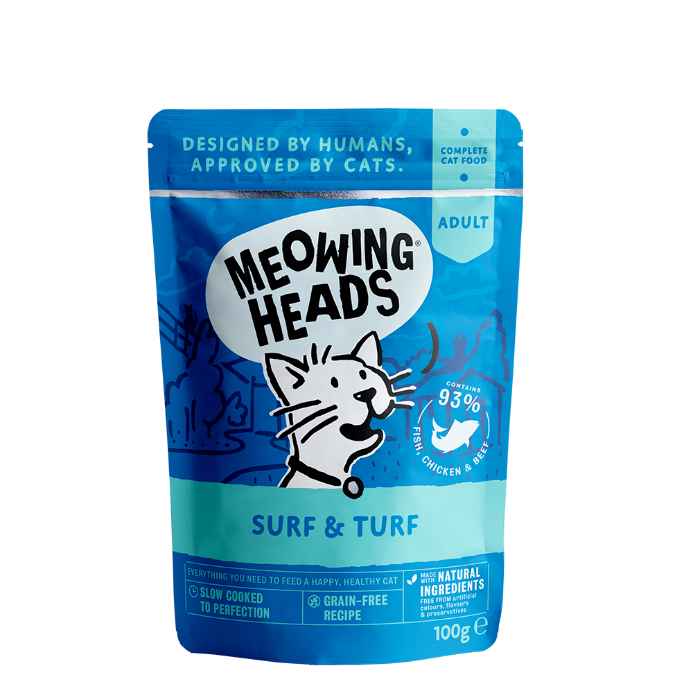 MEOWING HEADS Surf & Turf 100g