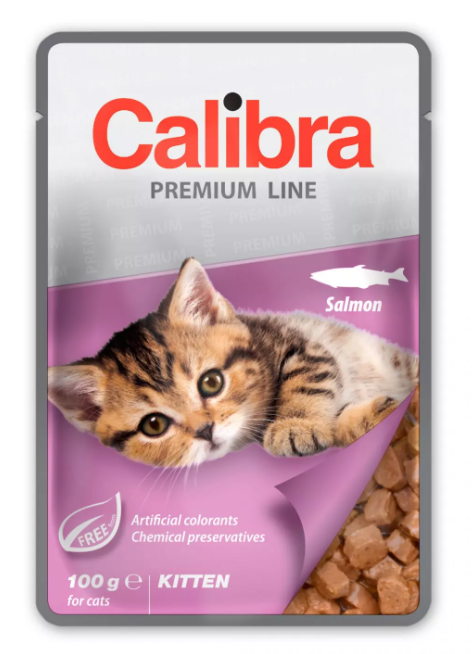 Calibra Cat kapsa Premium Kitten Salmon 100 g