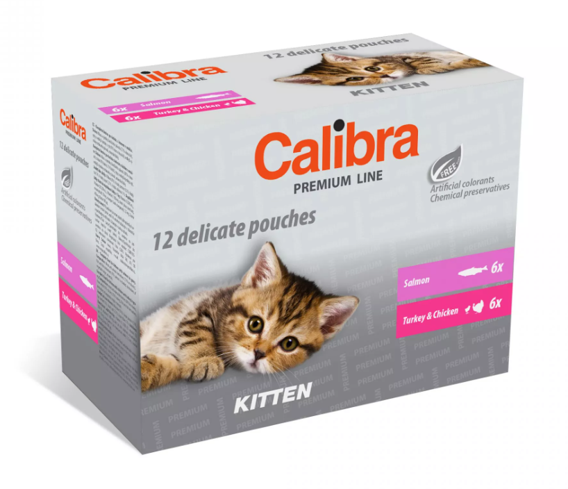 Calibra Cat kapsa Premium Kitten multipack 12x100g
