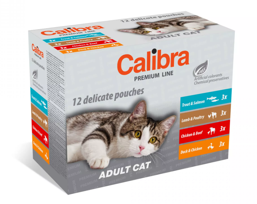 Calibra Cat kapsa Premium Adult multipack 12x100g