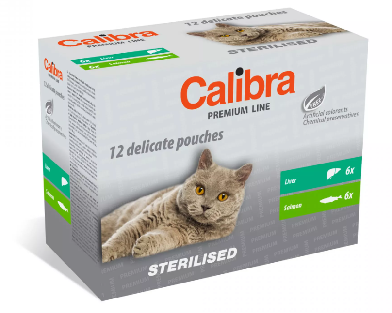 Calibra Cat kapsa Premium Steril. multipack 12x100g