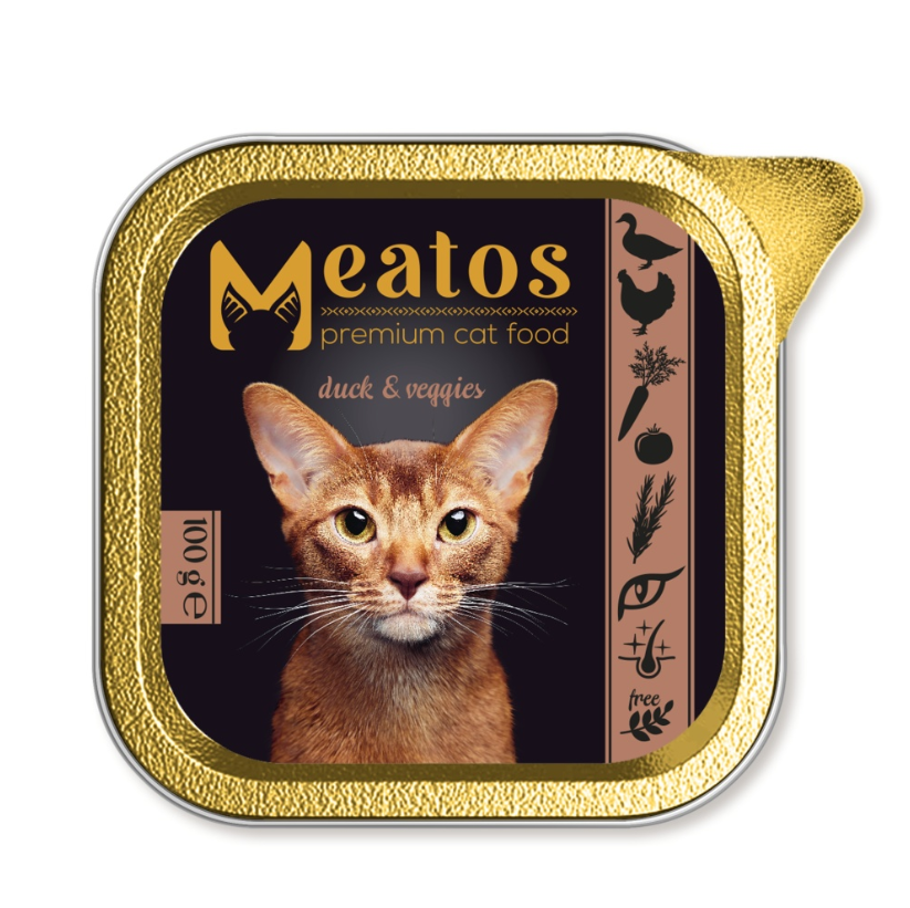 Meatos vanička Cat Duck & Vegetable 100 g