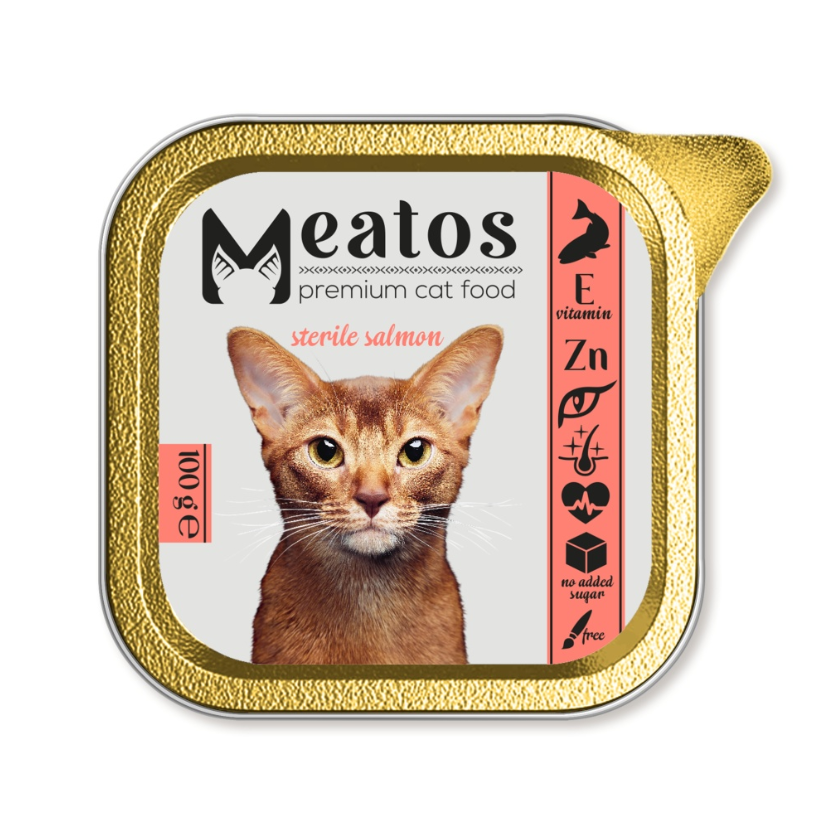 Meatos vanička Cat Sterilized Salmon 100 g