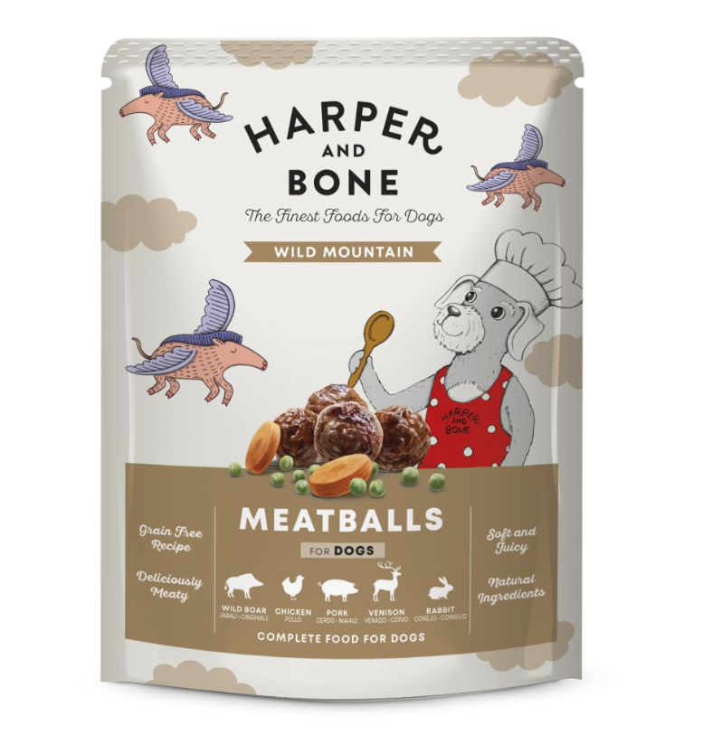 Harper and Bone Dog divoké hory, kapsička 300 g