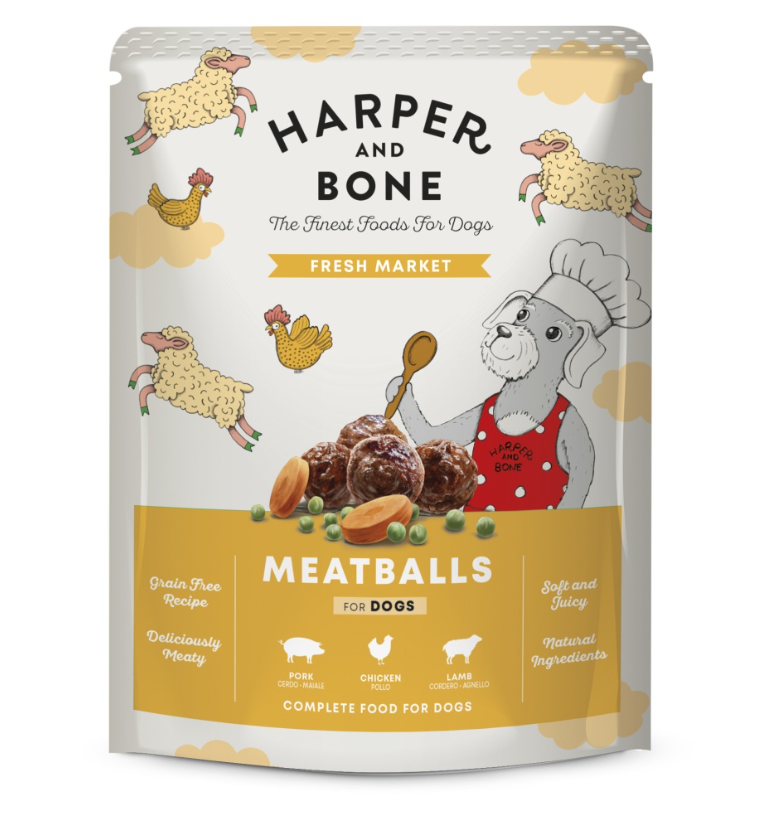 Harper and Bone Dog čerstvé z trhu, kapsička 300 g