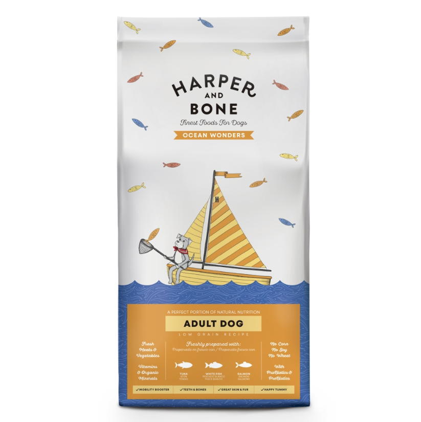 Harper and Bone Dog Adult Large & Medium divy oceánu 2 kg