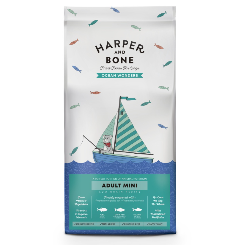 Harper and Bone Dog Adult Mini divy oceánu 2 kg