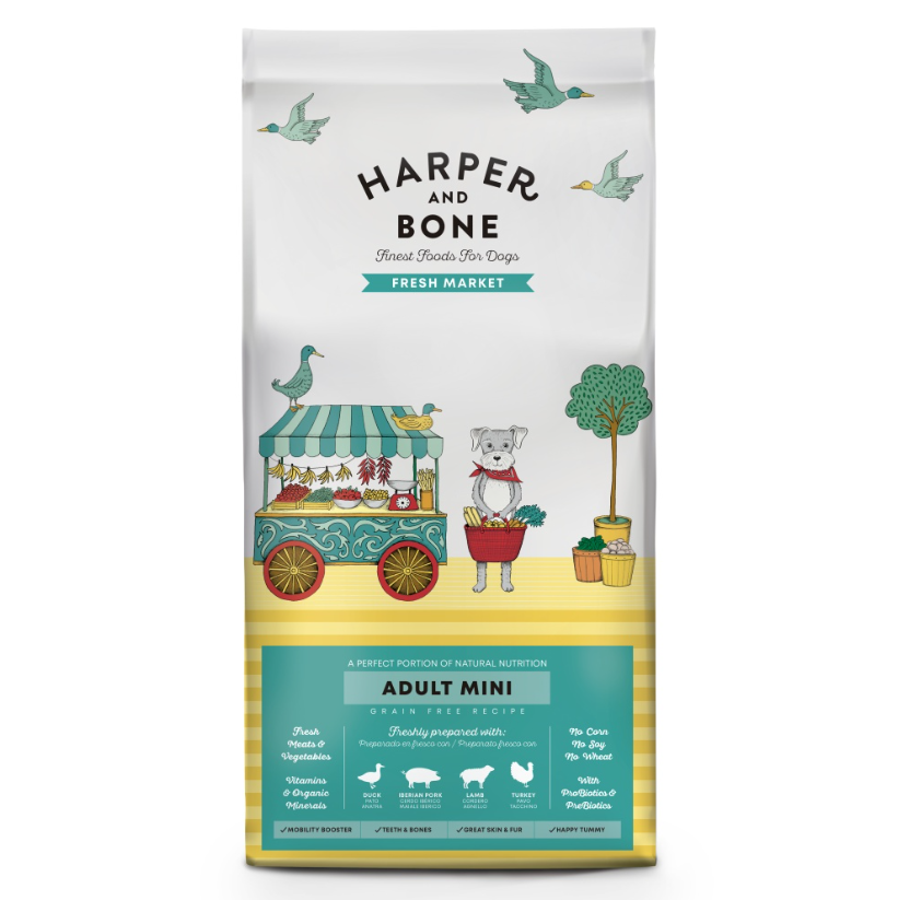 Harper and Bone Dog Adult Mini čerstvé z trhu 2 kg