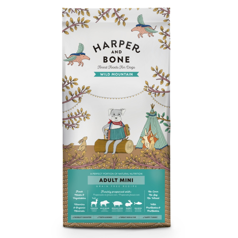 Harper and Bone Dog Adult Mini divoké hory 10 kg