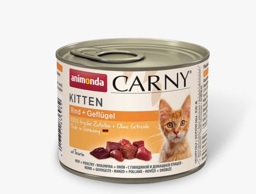 ANIMONDA konzerva CARNY Kitten - drůbeží + hovězí 200g
