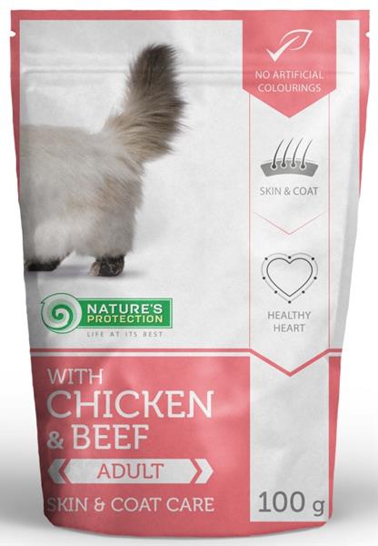 Nature's Protection Cat kaps. Persian chicken&beef 100g