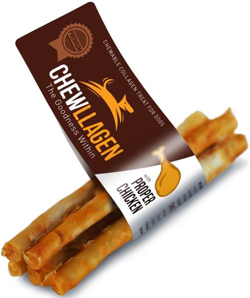 Chewllagen, kuřecí tyčinky 12 cm, 5 ks