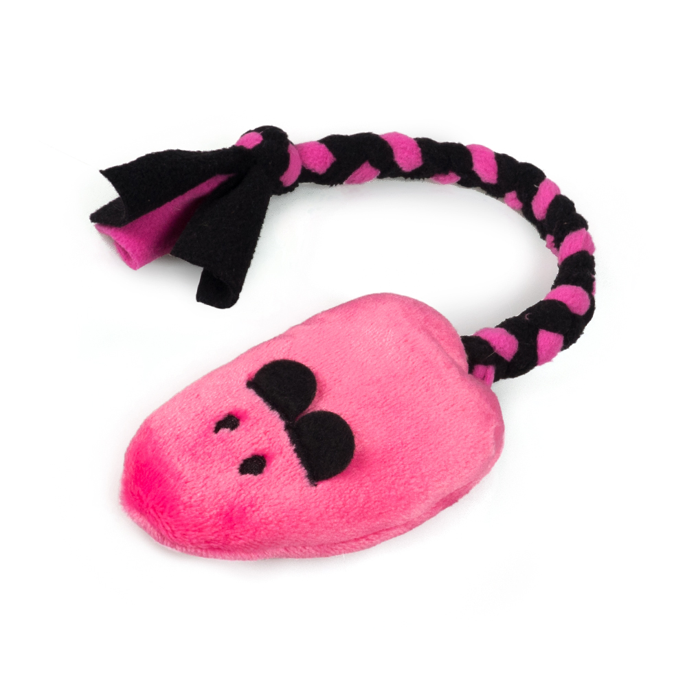 Pískací Potvůrky Myš - růžová