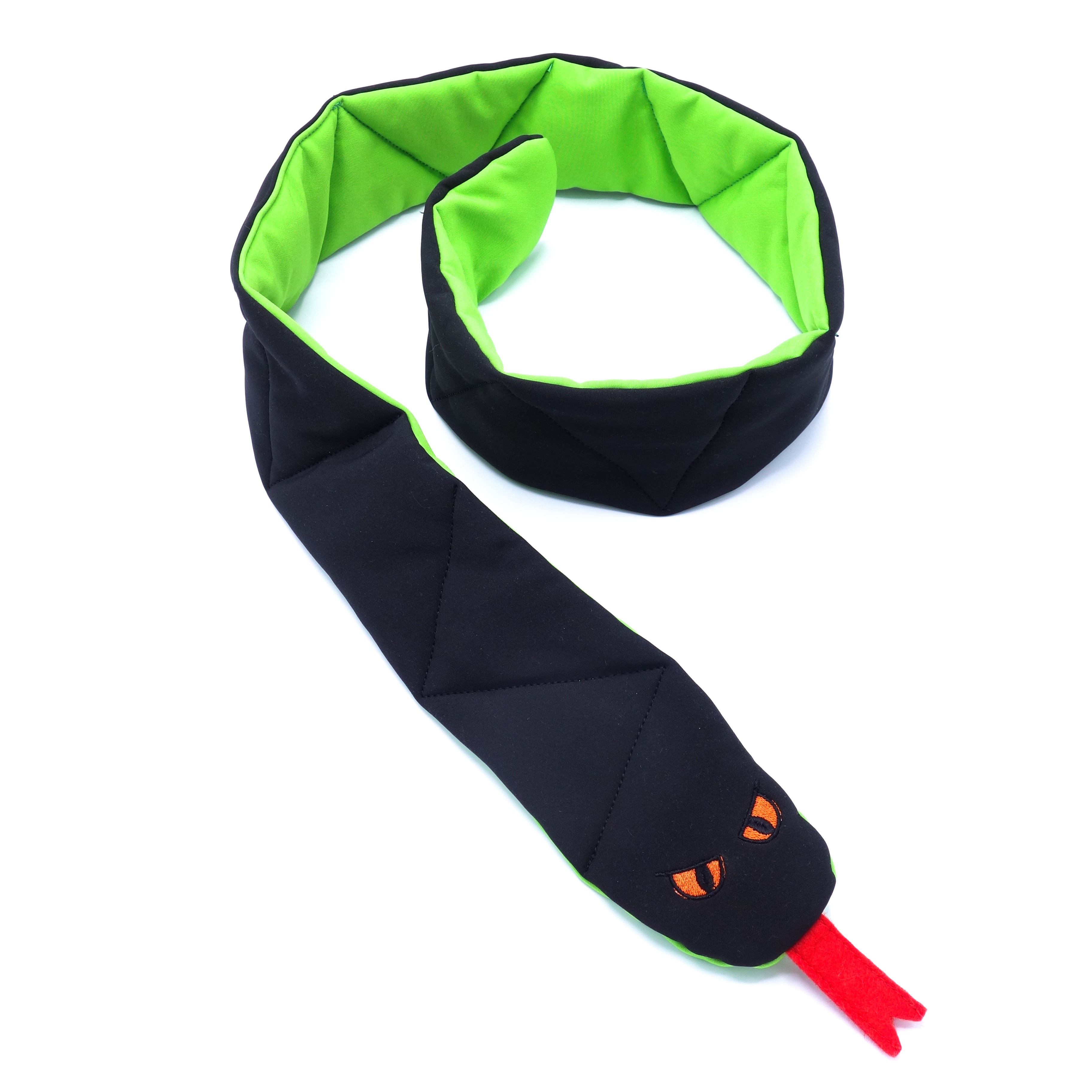 Pískací Potvůrky Odolný softshellový Had - černá/zelená