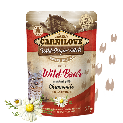 Carnilove Cat Pouch Wild Boar & Chamomile 85g