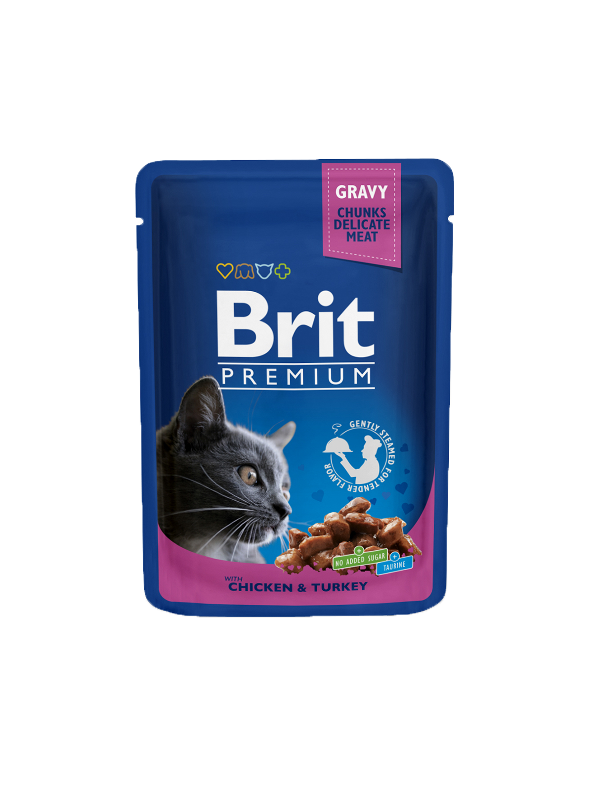 BRIT Premium CAT kapsička Chicken & Turkey 100 gr.