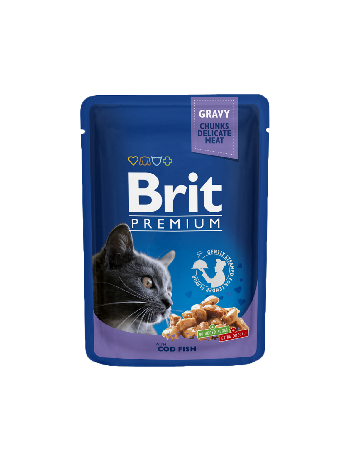 BRIT Premium CAT kapsička Cod Fish 100 gr.