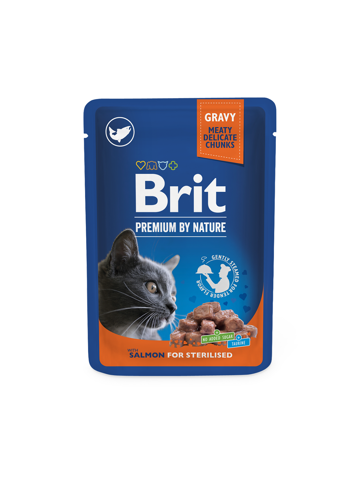 BRIT Premium CAT kapsička Salmon Sterilised 100 gr.