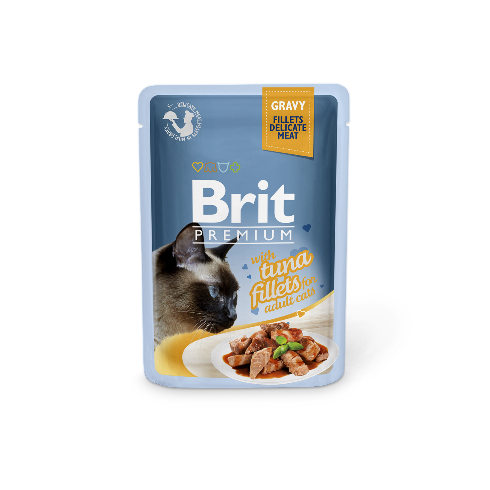 BRIT Premium CAT kapsička Tuna Fillets in Gravy 85 gr.