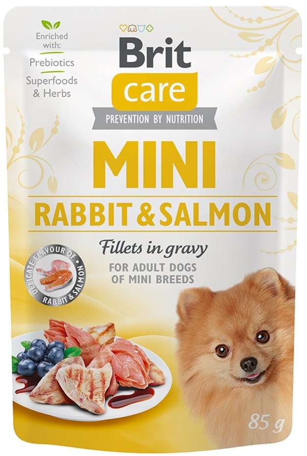 Brit Care Dog Mini Rabbit&Salmon fillets in gravy 85g
