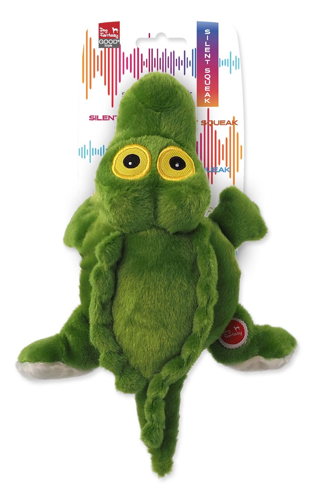 Hračka Dog Fantasy Silent Squeak krokodýl zelený 30cm