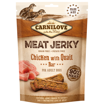 Carnilove Dog Jerky Quail&Chicken Bar 100g
