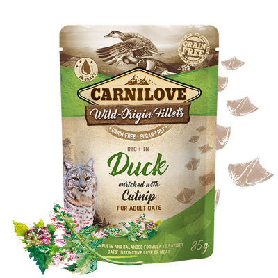 Carnilove Cat Pouch Duck Enriched & Catnip 85g