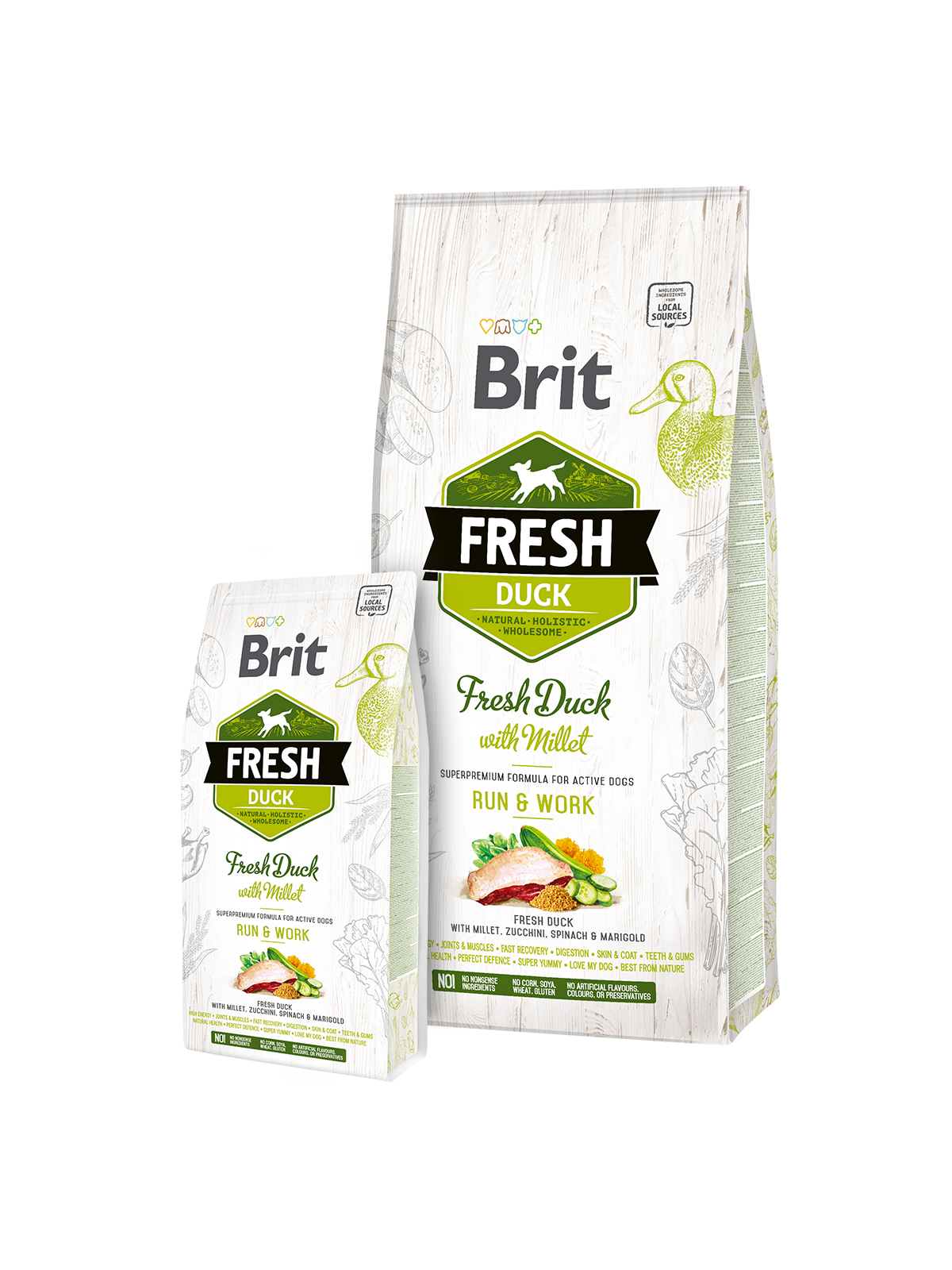 Brit Fresh Duck with Millet 2,5kg